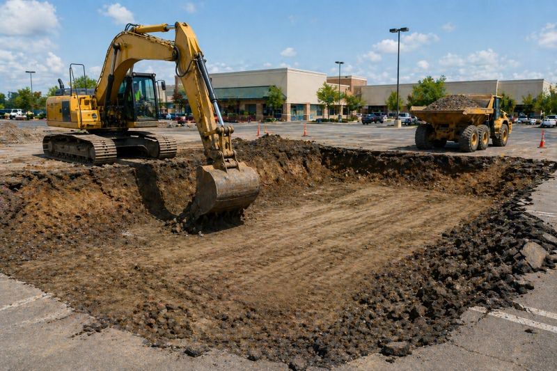 Parking Lot Excavation in Salt Lake City, UT